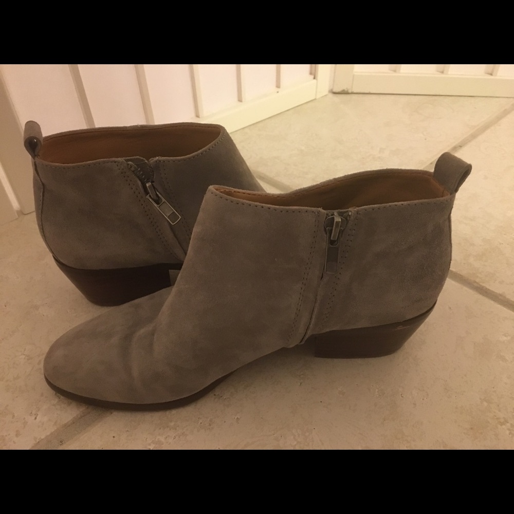 J. CREW sawyer suede leather short ankle boots